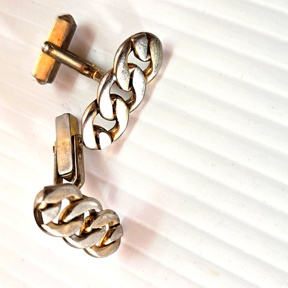 Chain Link Cufflinks Vintage
